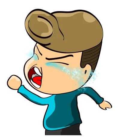 阿富微信表情包——哭泣 富易堂原创吉祥物表情