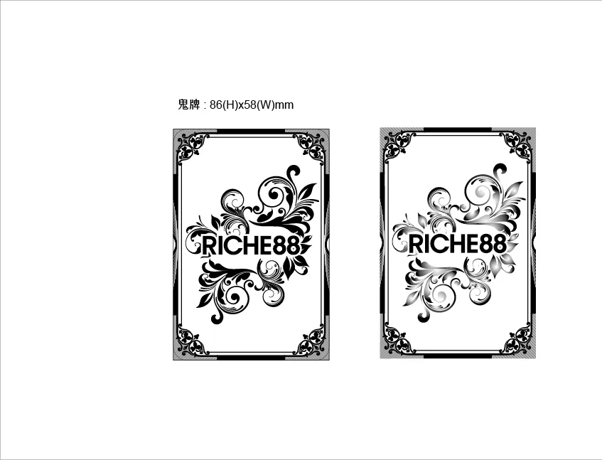 FYTBET Riche88 gold foil card back